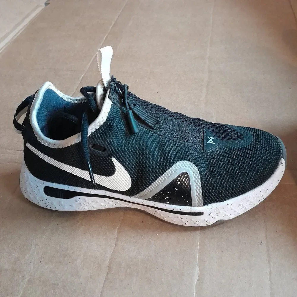Nike PG 4 TB Promo Men’s Black Basketball CW5828-002 Sneakers Size 7.5